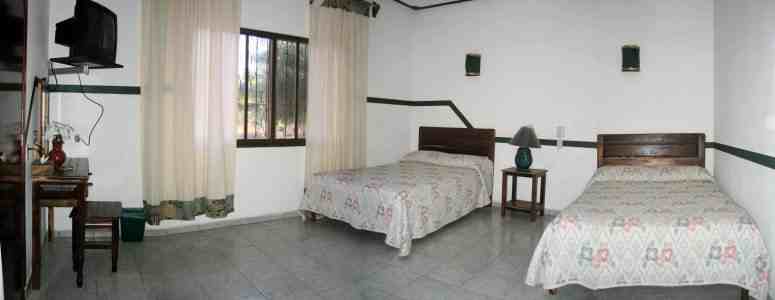 One of the rooms of Bungalows Tonala